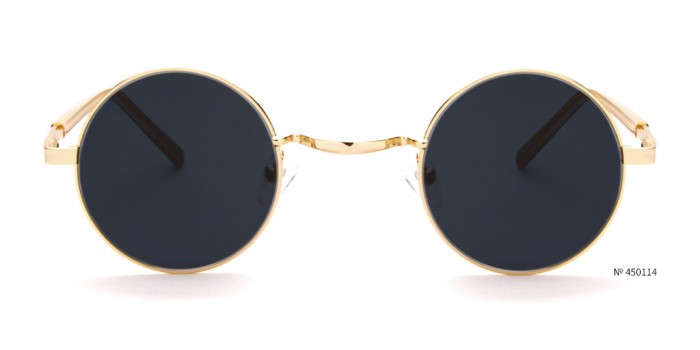festival gold round sunglasses