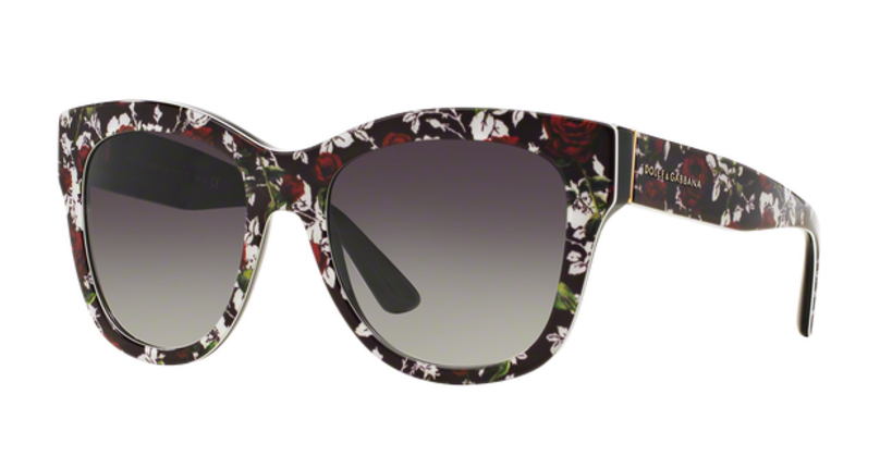 Dolce Gabbana DG4270 Top Print Rose Sunglasses